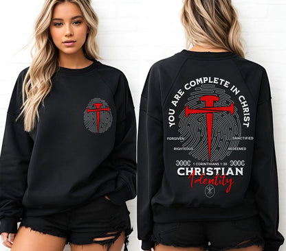 You Are Complete In Christ Shirt, Man of Faith T-Shirt, Christian Identity, 1 Corinthians 1:30, Christian T-shirt, God gift