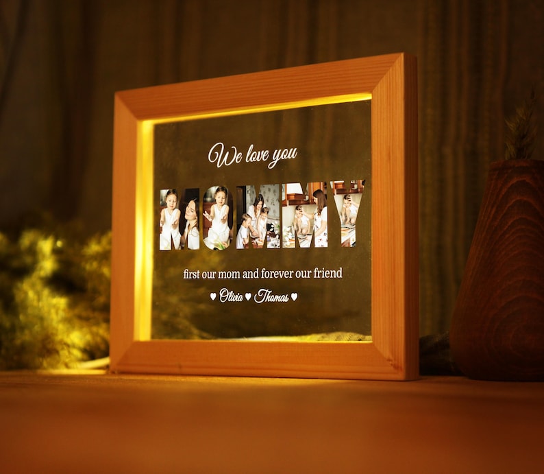 Personalized Photo Night Light for Nana - Gift for Grandma - First Grandma Gift - New Nana Gift - Nana Gift Ideas - Best Mothers Day Gift