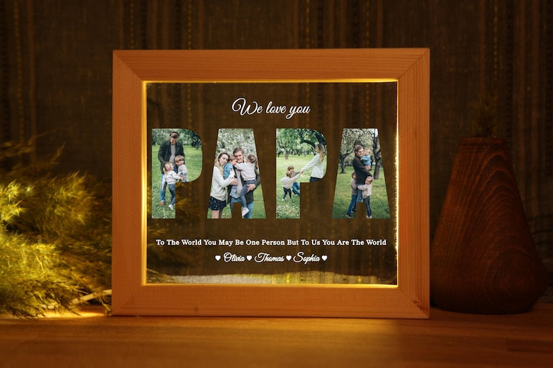 Personalized Photo Night Light for Nana - Gift for Grandma - First Grandma Gift - New Nana Gift - Nana Gift Ideas - Best Mothers Day Gift