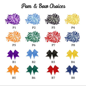 Personalized Cheerleader Girl Acrylic Ornament, Cheerleading Ornament, Ceramic Cheerleader Ornament, Cheer Coach Gift, Cheerleader Gift.