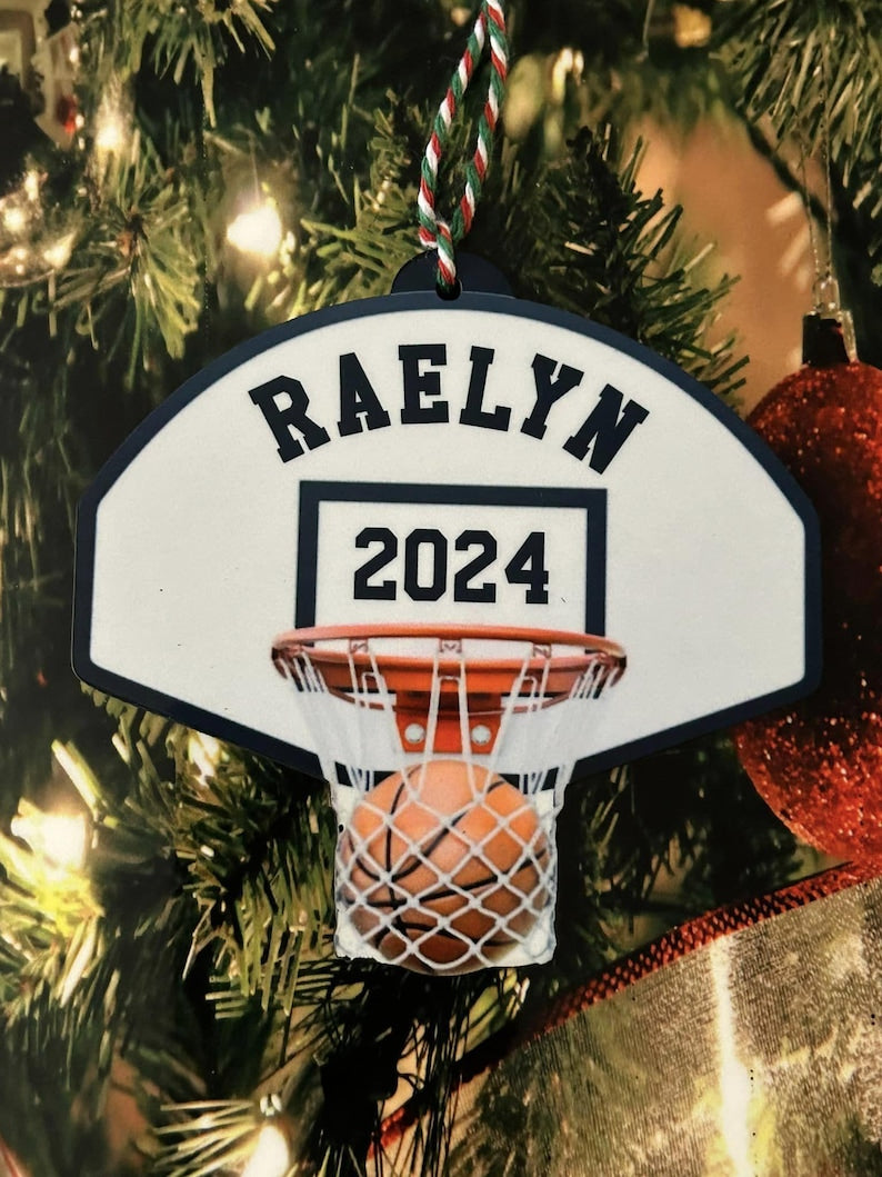 Basketball Ornament , Basketball, Basketball Keepsake, Basketball Gift, Holiday, Custom Ornament, Ornament, Christmas, Christmas Ornament