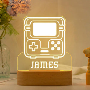 Personalized Game Console Night Light,Custom Game Console Desk Lamp,Gamer Room Decor,Gift for Gamer,Birthday Gift for Kids,Gaming Light