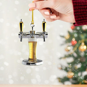Bar Beer Tap Christmas Light Ornament, Christmas Tree Decor, Loved Bar Beer Tap Ornament, Xmas Hanging Ornament Gift