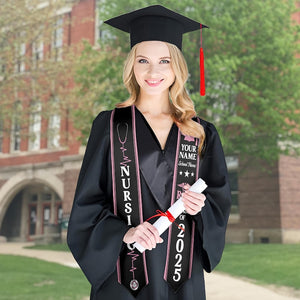 Customized Nursing Stole, Nursing Graduation Stole, RN Stole Nursing Stole Graduation 2025, Nursing Graduation, Nursing Stole Graduate 2025