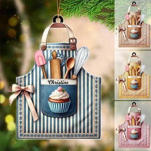 Personalized Baking Christmas Ornament, Baking Ornament, Baker Ornament, Grandma Gift, Christmas Gift For Baking Lover, Xmas Tree Hanging