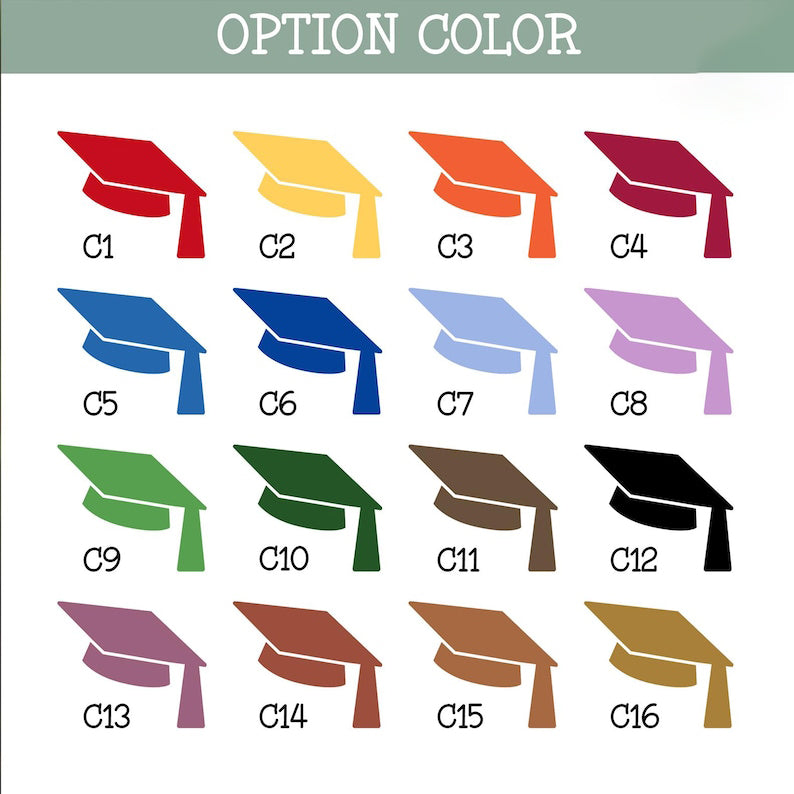 Class of 2025 graduation Christmas ornament personalized with name high school | Choose Your Color | gift memento keepsake laser cut wood