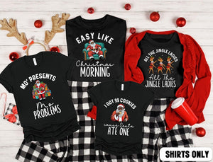 Matching Family Pajamas Shirts, Christmas Pajamas Tshirt, Brown Santa Family Pajamas Tee, African American Santa Claus, Christmas Shirts