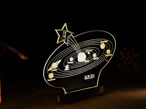 Personalized Solar System Night Light: Kids Room Decor