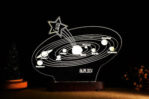 Personalized Solar System Night Light: Kids Room Decor