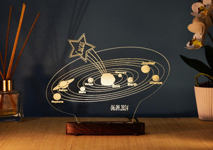 Personalized Solar System Night Light: Kids Room Decor