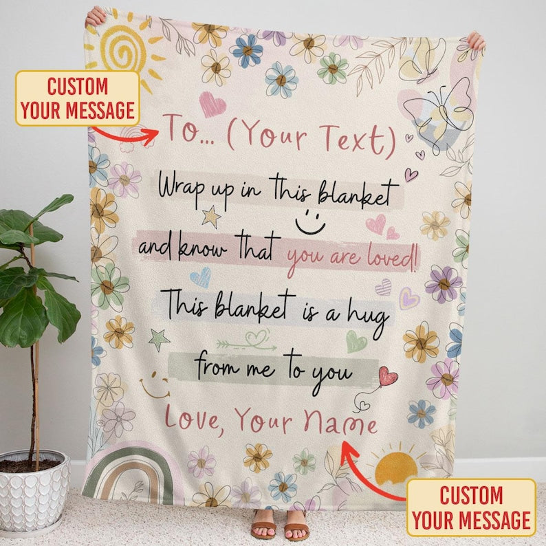 Personalized Get Well Soon Blanket, Custom Get Well Soon Blanket, Get Well Blankets For Patient, Get Well Gifts For Women Men After Surgery
