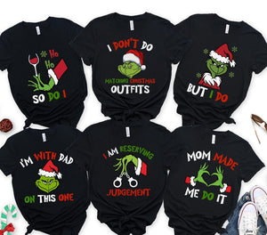 The Grinchy Christmas Family Matching Shirts, Family Men Funny shirt, I Don't Do Matching Christmas Outfits, But I Do Tee, Christmas gifts il_794xN.6409413326_eecu.jpg
