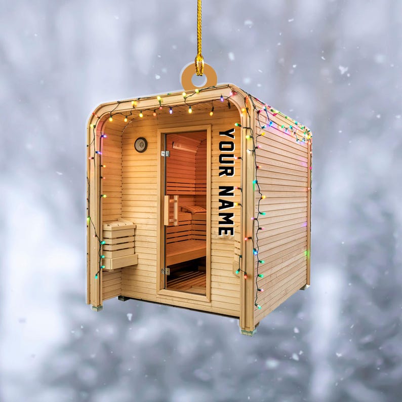 Personalized Hot Tub Sauna Christmas Ornament,Custom Hot Tub Ornament,Hot Tub Lover Christmas Ornament,Spa Hot Tub Ornament,Hot Tub Ornament