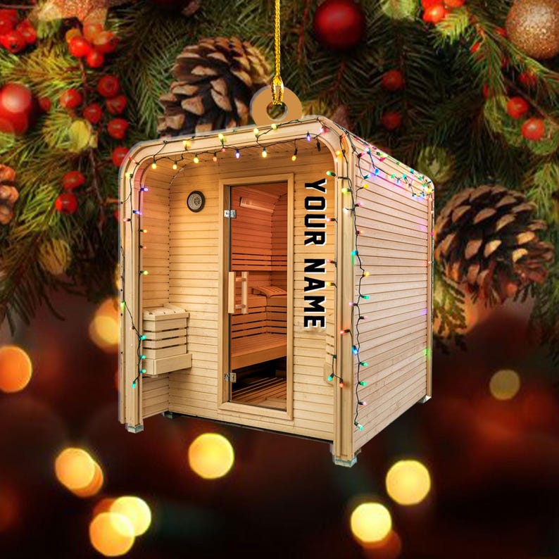 Personalized Hot Tub Sauna Christmas Ornament,Custom Hot Tub Ornament,Hot Tub Lover Christmas Ornament,Spa Hot Tub Ornament,Hot Tub Ornament