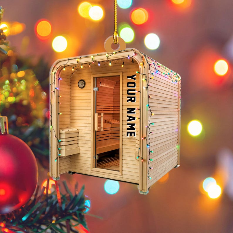 Personalized Hot Tub Sauna Christmas Ornament,Custom Hot Tub Ornament,Hot Tub Lover Christmas Ornament,Spa Hot Tub Ornament,Hot Tub Ornament