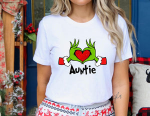 Custom Family Christmas 2025 Shirts: Personalized Holiday Tees Grinch Christmas Christmas Party Family Christmas Custom Matching Christmas Tshirts