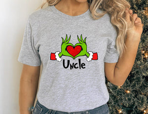 Custom Family Christmas 2025 Shirts: Personalized Holiday Tees Grinch Christmas Christmas Party Family Christmas Custom Matching Christmas Tshirts