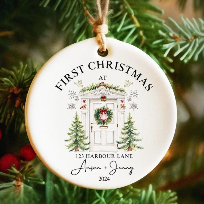 Our New Home Christmas Ornament, Our First Christmas Ornament, House Address Ornament, Our First Home Keepsake, First Home Bauble 2024