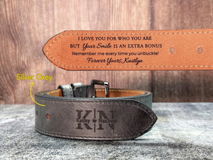 Funny Gift for Men, Valentines Gift, Custom Engraved Leather Belt for Husband, Personalized Leather Belt, Valentines Gift, Anniversary Gift
