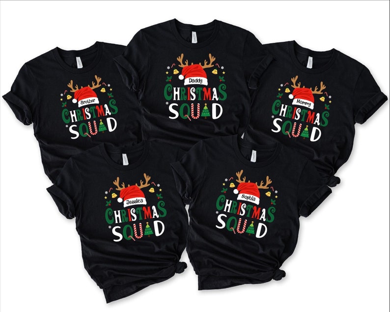 Christmas Squad Shirt, Family Christmas 2025 Shirts, Christmas Group Shirt, Christmas Family Shirt, Christmas Pajamas, Family Matching Shirt il_794xN.6418837776_bow5.jpg