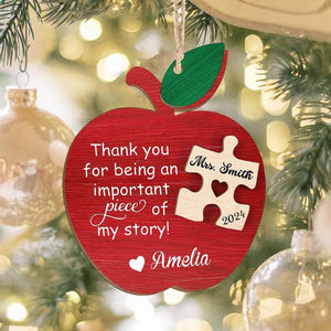 Teacher Christmas Ornament, Personalized Teacher Gifts, Teacher Appreciation Gifts, Teacher Thank You Gifts, End of Year