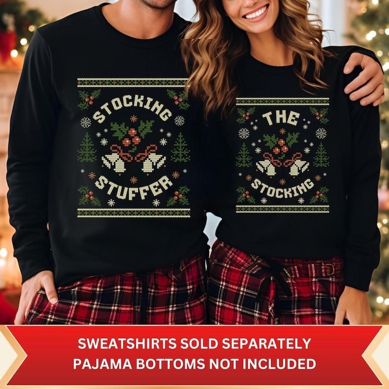 Matching Couples Ugly Christmas Sweater, Adult Humor Holiday Sweater, Ugly Christmas Party Sweater, Fun Holiday Shirts, Humorous Gifts