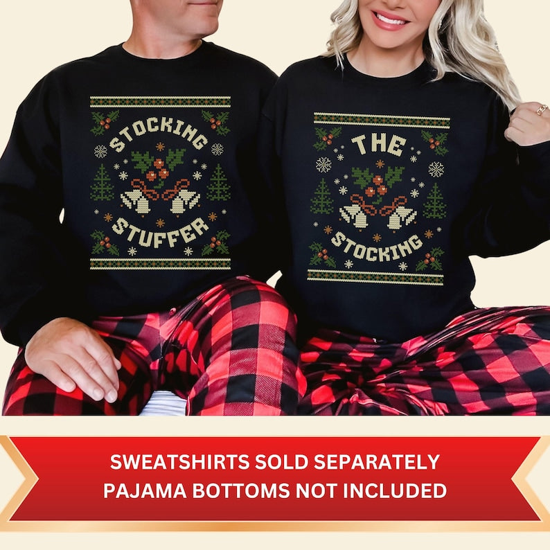 Matching Couples Ugly Christmas Sweater, Adult Humor Holiday Sweater, Ugly Christmas Party Sweater, Fun Holiday Shirts, Humorous Gifts
