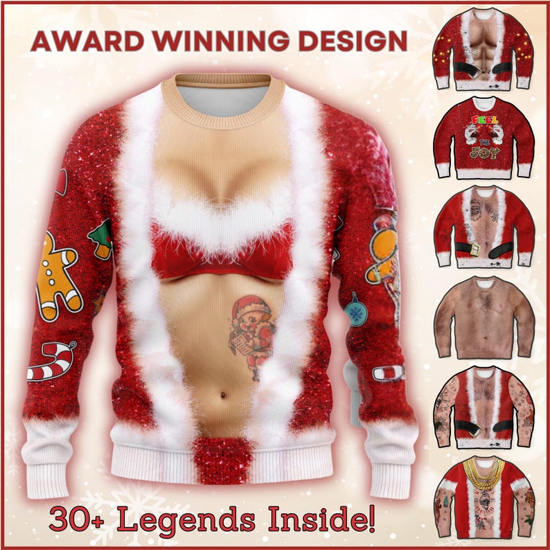 Ugly christmas sweater women men, Office party sweater, Cringy christmas jumper, Womens mens vulgar sweatshirt, Obscene Christmas Sweater