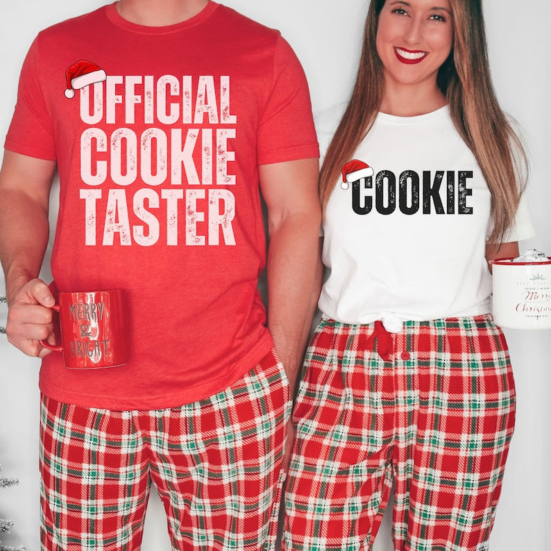 Couples Matching Sweatshirt, Funny Christmas Couples Sweater, His and Hers Pajama Shirt, Holiday Party Couples Pjs TShirt, Mr. & Mrs Gift