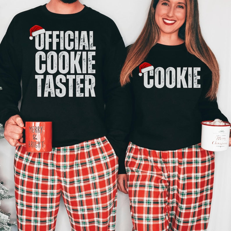 Couples Matching Sweatshirt, Funny Christmas Couples Sweater, His and Hers Pajama Shirt, Holiday Party Couples Pjs TShirt, Mr. & Mrs Gift