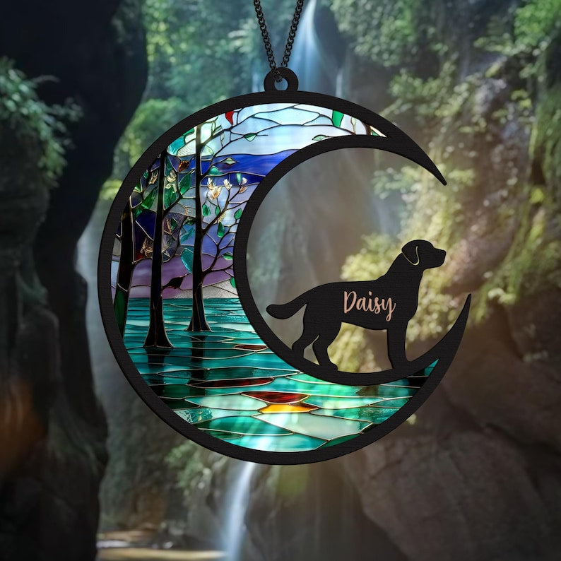 Cat Memorial Suncatcher Pet Passing Rainbow Bridge Pet Sympathy Gifts Pet Memorial Light Catcher Condolence Gifts Pet Remembrance Gift