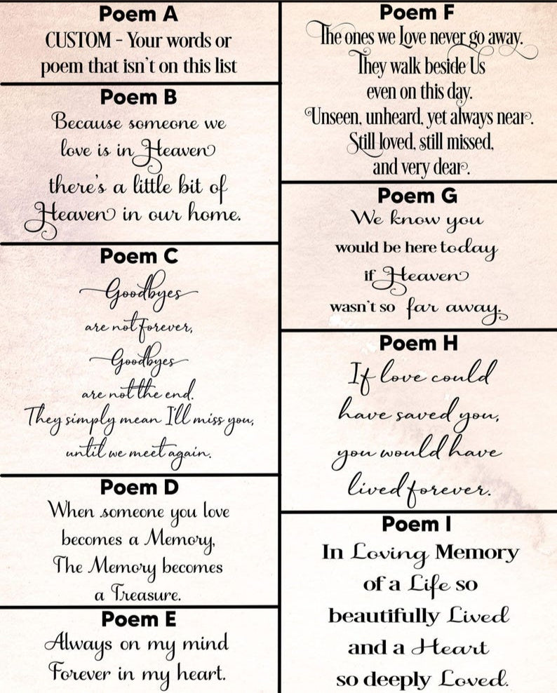 Personalized memorial photo slate, Picture Frame Personalized, Goodbyes are not forever, In Loving Memory Gift, photo memorial keepsake