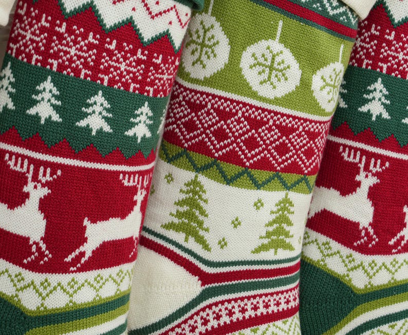 2025 Embroidered Christmas Stocking,Personalized Family Christmas Stocking,Knitted Stockings With Name,Christmas Stocking,Holiday Decor Gift