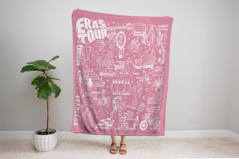 Custom Music Album Art Blanket, Song Lyrics, Personalized Gift