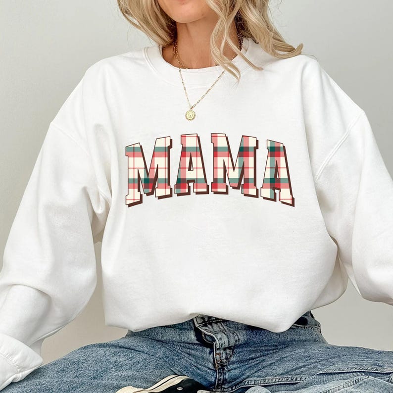 Matching Family Sweatshirt for Christmas, Holiday Family Pajamas, Mom Dad and Mini Christmas, Plaid Family Shirt, Xmas Family Sweatshirts