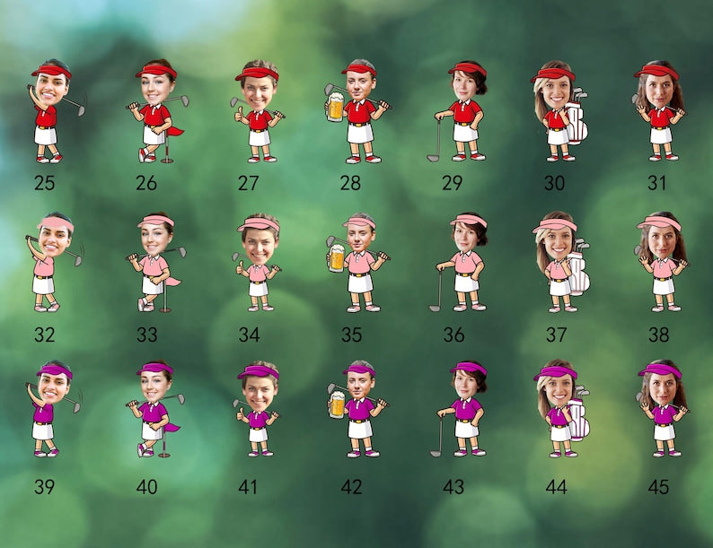 Unique Custom Golf Balls, Cartoon Golf Balls, Golf Gift, Gift For Golfer, Wedding Gift, Anniversary Gifts, Groomsmen Gift, Best Man Gift