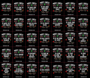 210 Quotes Most Likely To Shirts-Family Matching Christmas Shirt-Funny Christmas Family Shirt -Matching Christmas Shirt-Most likely to shirt