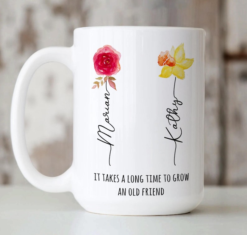 Friendship Gifts, Birthday Gifts For Friends, It Takes A long Time To Grow And Old Friend, Bestie Gifts Mug, Best Friend Birthday Gifts
