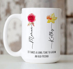 Friendship Gifts, Birthday Gifts For Friends, It Takes A long Time To Grow And Old Friend, Bestie Gifts Mug, Best Friend Birthday Gifts