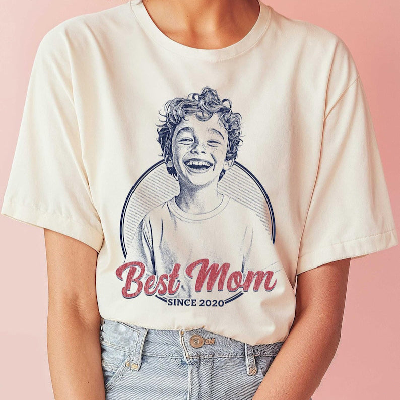 Custom Best Mom Shirt Personalized Mother's Day Gift Customizable Mom T-Shirt Funny Mom Tee Birthday Gift for Mom from Kids