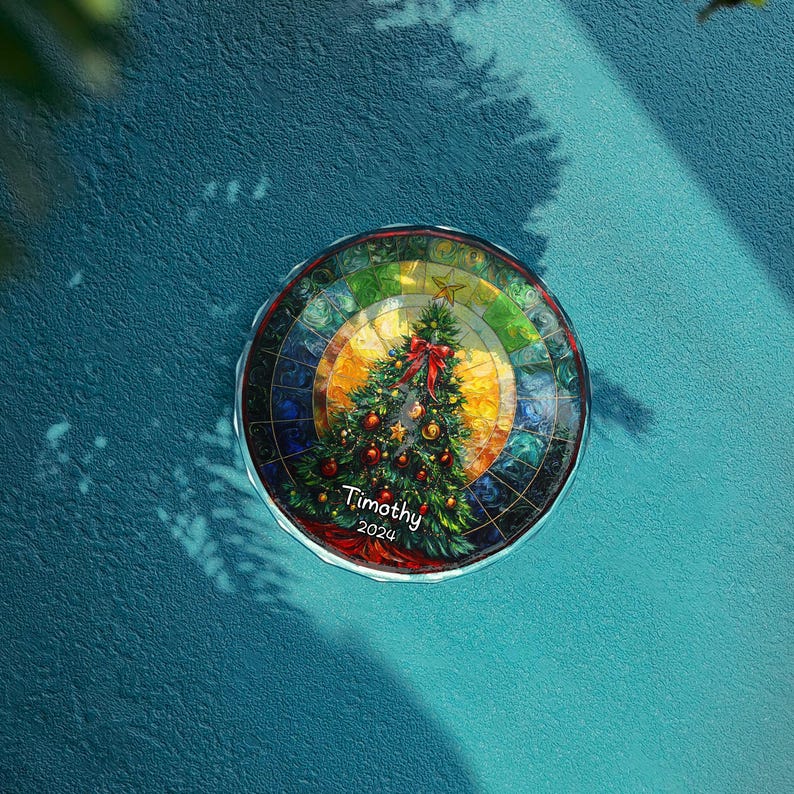 Personalized Crystal Glass Christmas Tree Ornament,Christmas Handcraft Holiday Ornament with name,High transparency Glass,Christmas GIFT