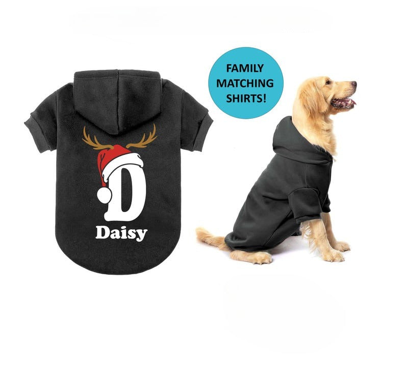 Christmas Custom Dog Shirt, Name Matching Christmas Dog Sweater, Personalized Dog Christmas Gift, Matching Family Gift for dog lovers,