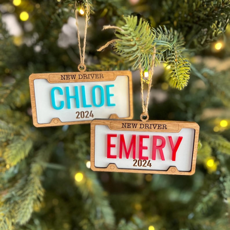 New Driver Christmas Ornament, Christmas Ornament, Customizable Christmas Ornament, Personalized Christmas Ornament, Teen gifts