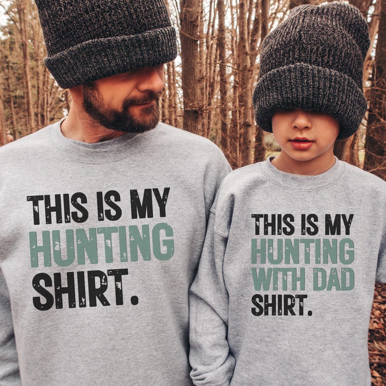 Father Son Matching Hunting Shirts: New Dad Gift Set