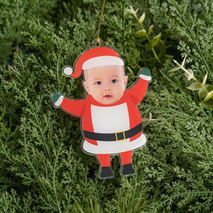 Personalized Baby Face Ornament, Christmas Decor, Ornament For Baby, Baby's Christmas, Baby First Gift, Photo Ornament, Face Ornament
