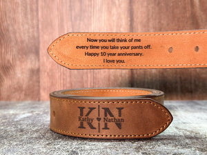 Funny Gift for Men, Valentines Gift, Custom Engraved Leather Belt for Husband, Personalized Leather Belt, Valentines Gift, Anniversary Gift