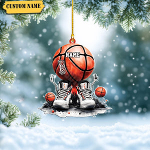 Personalized Basketball Ornament: 2D Custom Player Gift Christmas Gift Christmas Tree Home Decoration