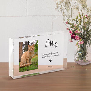 Personalized Pet Memorial Gift, Custom Tabletop Decor, Laser Engraving, Pet Lovers, Handmade Photo Gifts