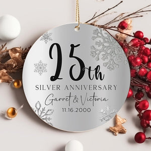50th Anniversary Ornament, Gold Anniversary Ornament, 50 Years Married Wedding Anniversary Gift, 50th Anniversary Present, Gold Wedding Anni