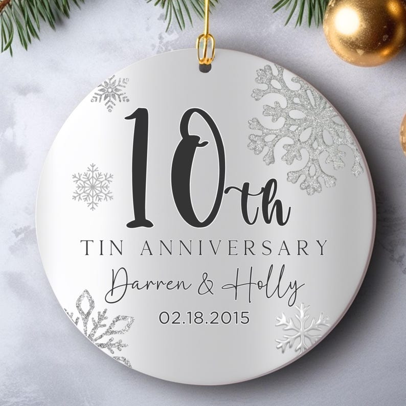 50th Anniversary Ornament, Gold Anniversary Ornament, 50 Years Married Wedding Anniversary Gift, 50th Anniversary Present, Gold Wedding Anni